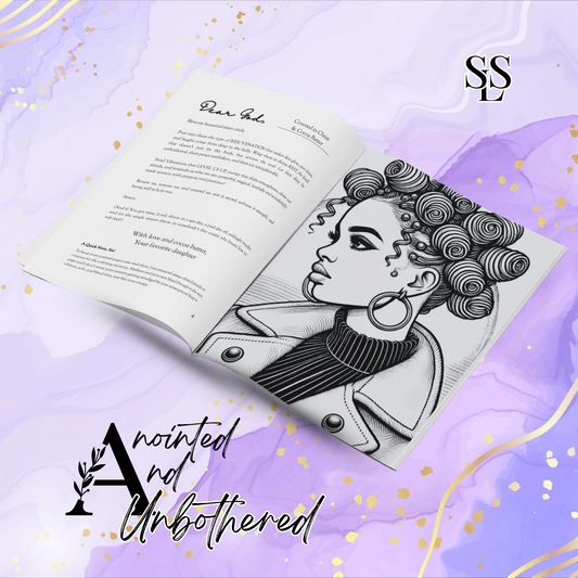NEW COVER!!! --Anointed & Unbothered: 21 Days of Vibe Checks Coloring Journal