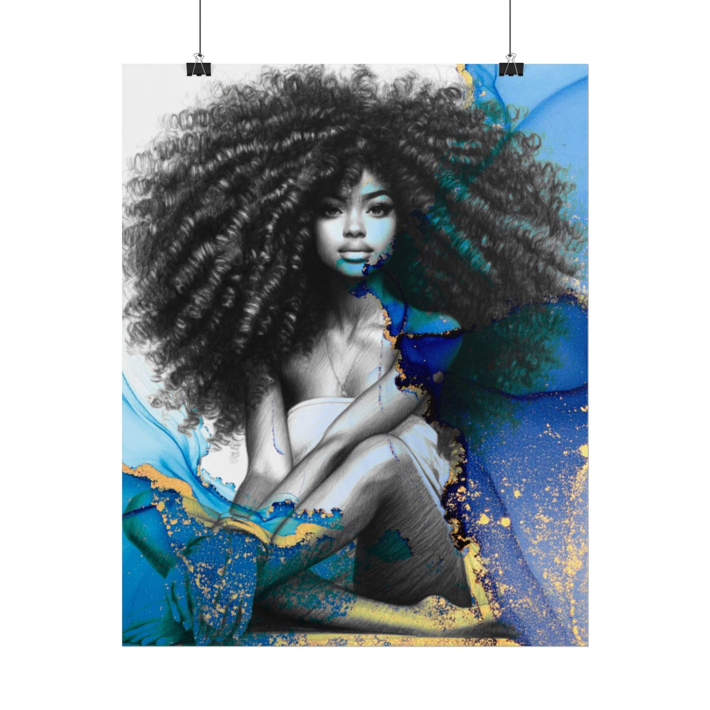 "Femme Da La Splash" Art Piece (Print Size: 16x20)