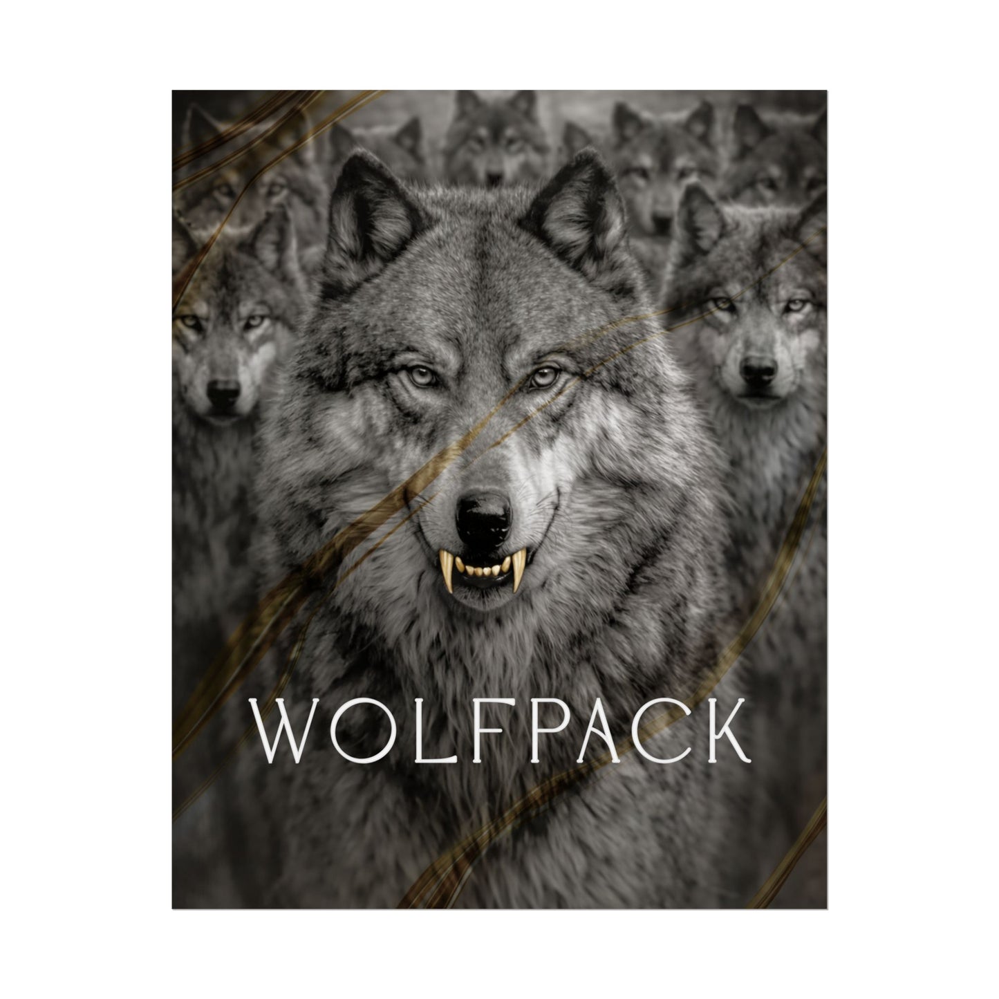 "WolfPack - The Legacy of Fangs" Art Piece (Print Size: 16x20)