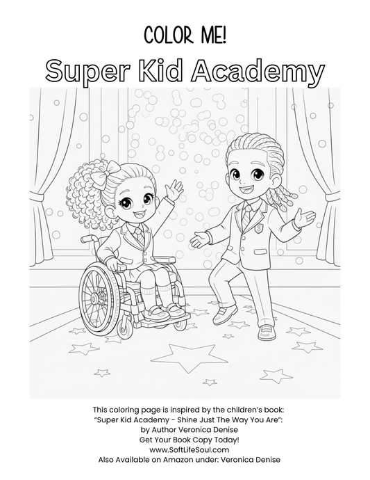 Free Coloring Page: Super Kid Academy