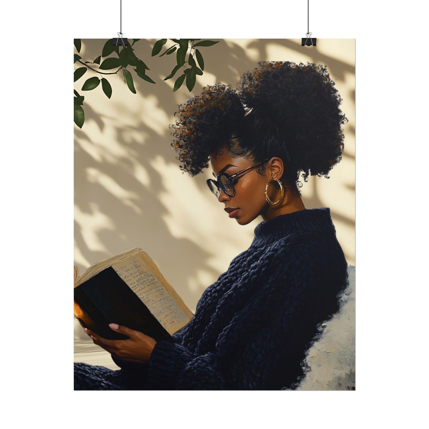 "Knowledge in Stillness" Art Piece (Print Size: 16x20)