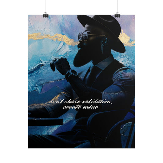 "Dont Chase Validation, Create VALUE" Art Piece (Print Size: 16x20)