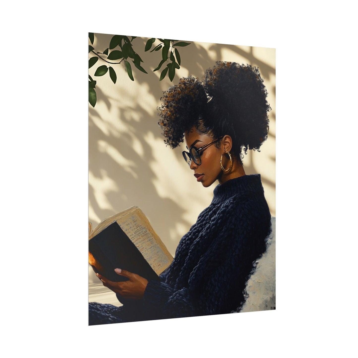 "Knowledge in Stillness" Art Piece (Print Size: 16x20)