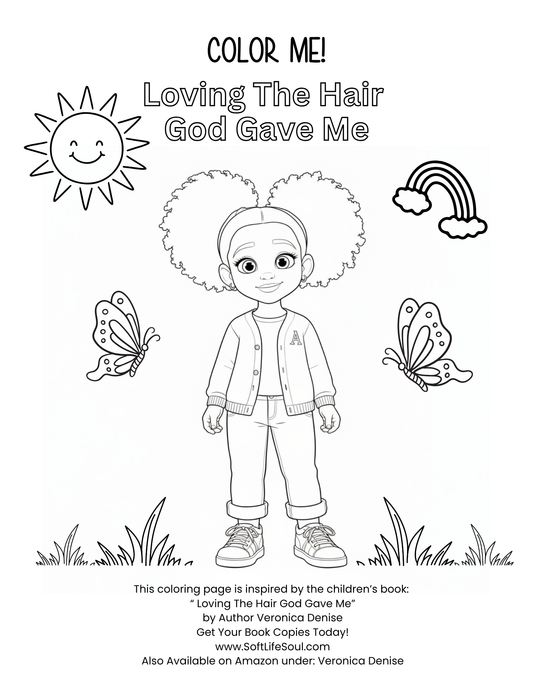 Free Coloring Page: Loving The Hair God Gave Me
